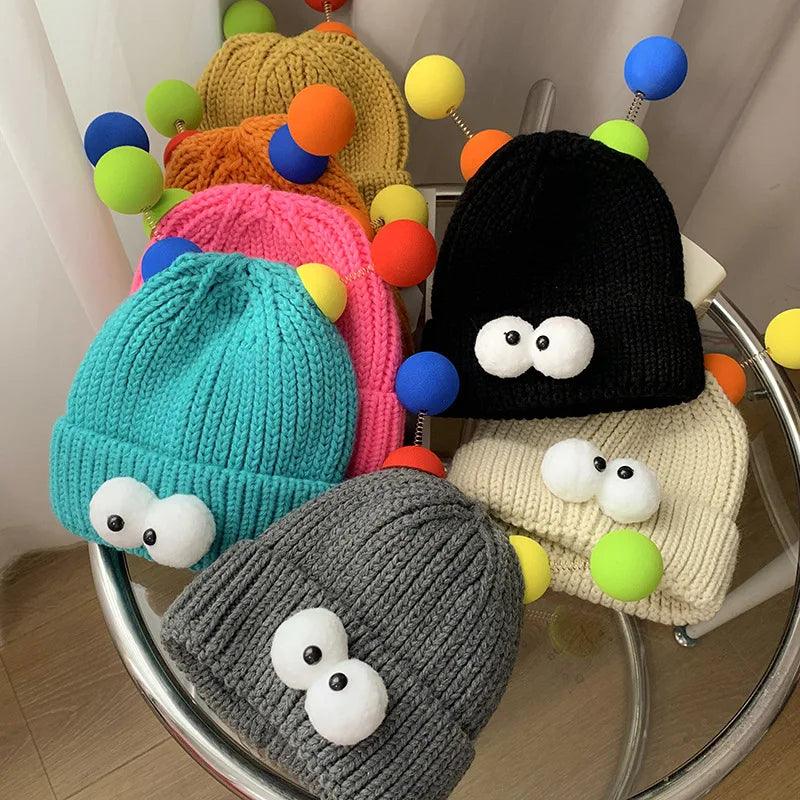 Cartoon Big Eyes Party Beanies - Hatopia