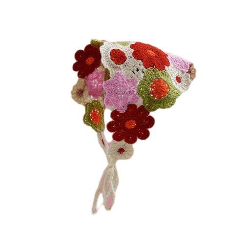 French Flower Knitted Head Cover - Hatopia