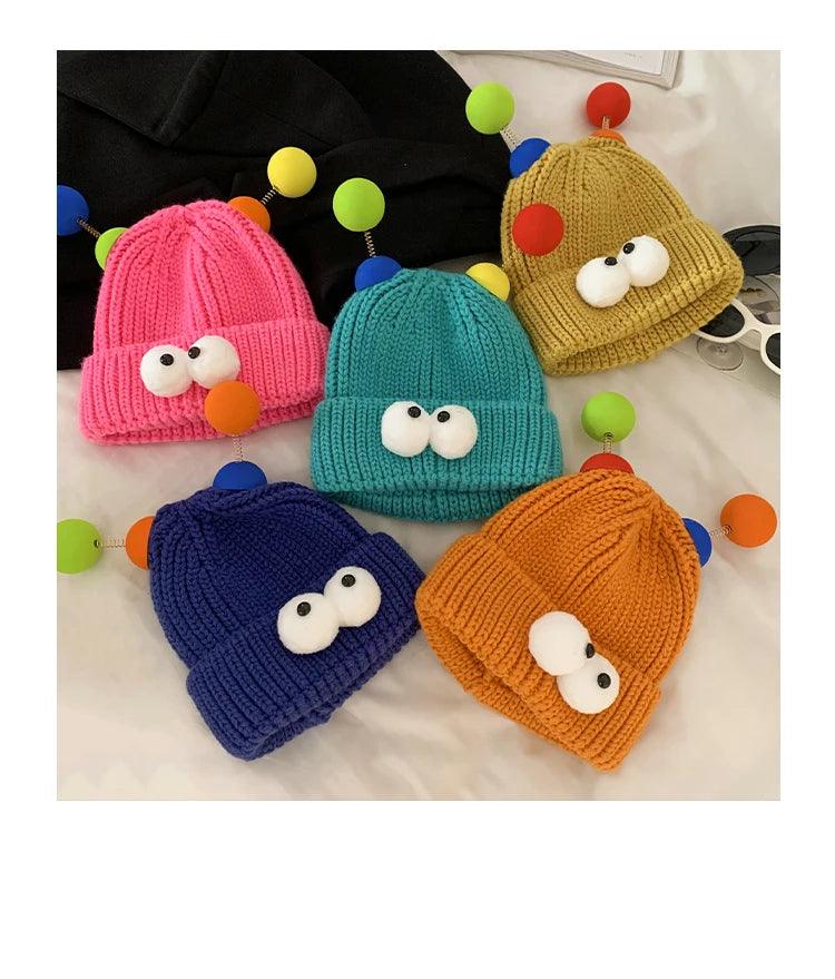 Cartoon Big Eyes Party Beanies - Hatopia