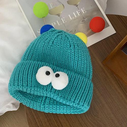 Cartoon Big Eyes Party Beanies - Hatopia