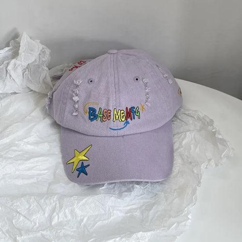 Y2k Star Embroidery Baseball Caps - Hatopia