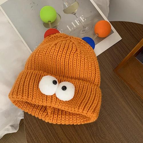 Cartoon Big Eyes Party Beanies - Hatopia